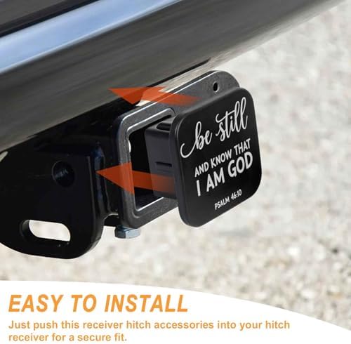 Be Still Know I Am God Tow Hitch Covers Heavy Duty Rubber Trailer Hitch Cover - Image 4