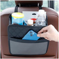 Car Seat Back Organizer, Leather Multipurpose Collapsible Vehicle Backseat by Ywdiml