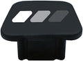 2 Inch Tri-Color 3 Color Logo Trailer Hitch Tube Cover Plug Cap, Rubber by omlkibo