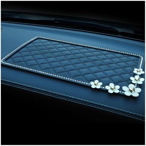 Bling Daisy Car Dashboard Anti-Slip Mat, Rhinestone Auto Dash Phone Hold Sticky by Unknown