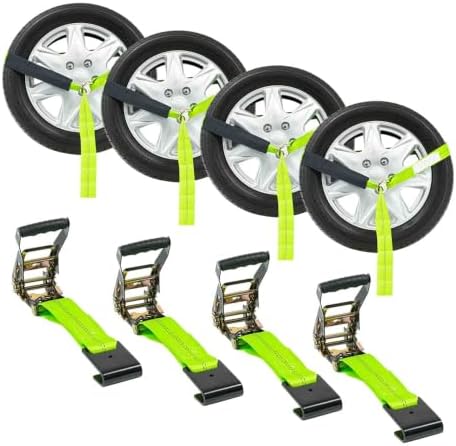 Mytee Products 4 Pack 2" x 96" Car Tie Down Straps by MyteeProducts