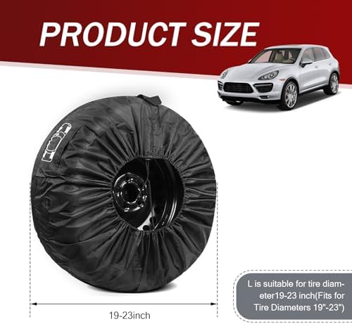 Pack-1 Car Spare Tire Cover, Adjustable Perfect Wrapping Cover - Image 2