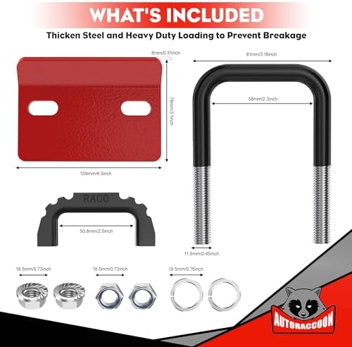AUTORACCOON Hitch Tightener Anti-Rattle Clamp - Image 6