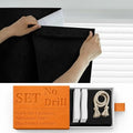 100% Blackout Curtains for Bedroom Stick On Curtain Window Shades Pull Down by Sovtfides