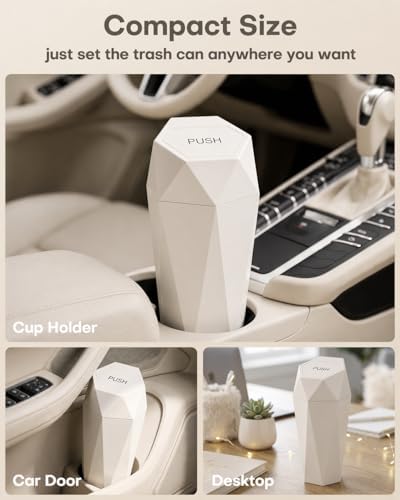 HOTOR Car Trash Can with Lid, 1 Pack - Image 5