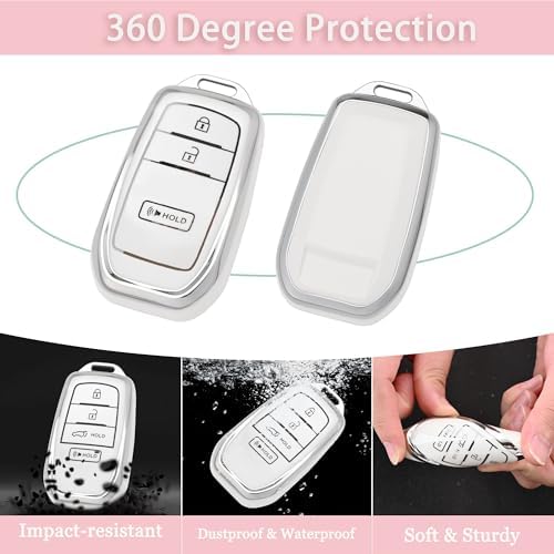 for Toyota Key fob Cover, 3 Buttons Soft TPU Key Fob Case - Image 3