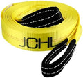 Recovery Tow Strap with Reinforced Loops 2inx20ft Heavy Duty 24, 000lb Break by JCHL