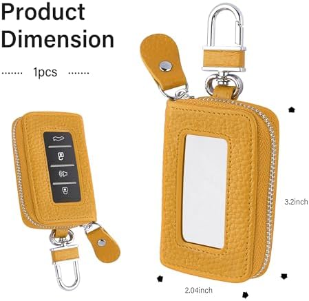 Car Key Fob Case for Replacing Old Key Fob Cover, Genuine Leather Car Key Case - Image 2
