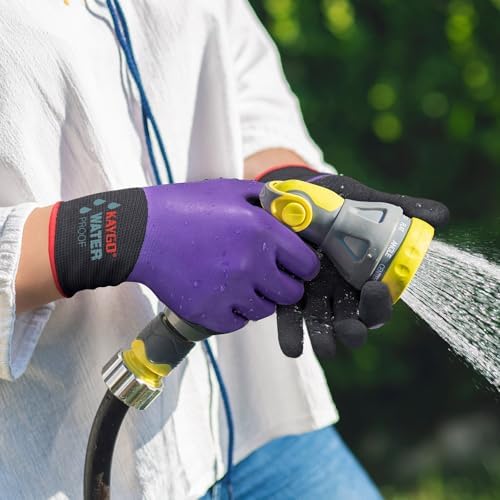 KAYGO Waterproof Work Gloves, Non-Slip Double Latex Coated - Image 4