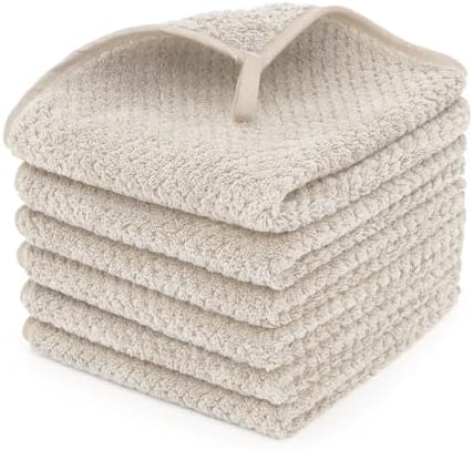 MaopaoBeauty 6 Piece Washcloth Set Set, 100% Microfiber by BESTCHOICEFORYOU%EF%BC%81
