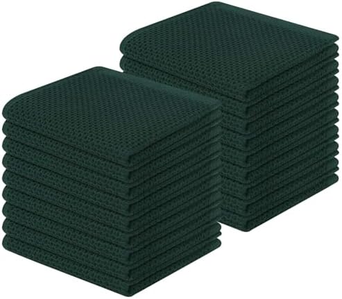 Homaxy 100% Cotton Waffle Weave Kitchen Dish Cloths 18-Pack by Homaxy