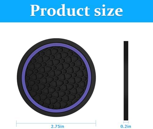 Mandark 4PCS 2.75 Inch Car Cup Holder Coasters - Image 2