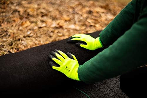G & F 1516 Premium High Visibility Work and Gardening Gloves - Image 2