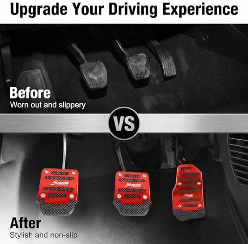 3 PCS Car Pedals Pads, Anti-slip Design, Manual Transmission Accelerator Brake - Image 2