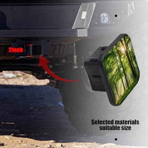 Hitch Cover Fits for 2-Inch Hitch, Forest Scene - Image 6