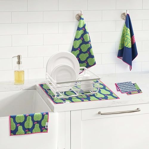 Ritz 6-Piece Pear & Speckle Microfiber Dish Cloth Set – Retro Pear Orchard & - Image 4
