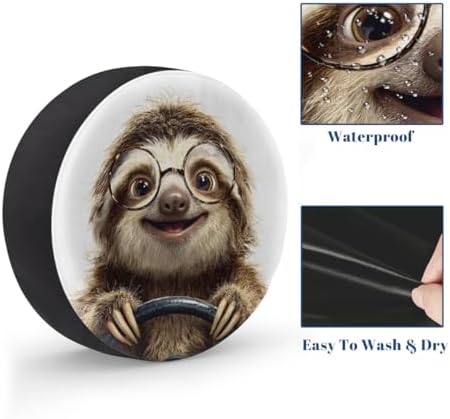 Funny Spare Tire Cover Waterproof Dust-Proof Spare Wheel Covers - Image 4
