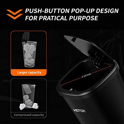 HOTOR Car Trash Can with Lid, 30 Trash Bags - Image 3