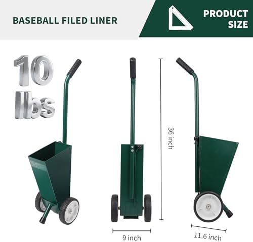10 lb Capacity Field Chalker, Baseball Chalk Liner, 2-Inch Lines - Image 4