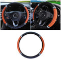 JOYCOURT 15 Inch Bling Soft Leather Car Steering Wheel Cover by JOYCOURT