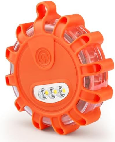 AK LED Road Flares Rechargeable Safety Flashing Warning Light Roadside - Image 5