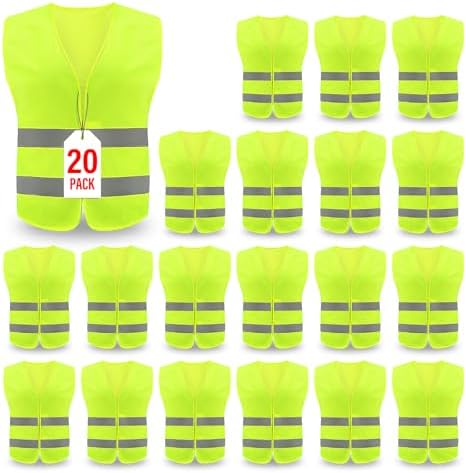 Safety Vest, Reflective High Visibility Construction Vest by KLMN-Safety