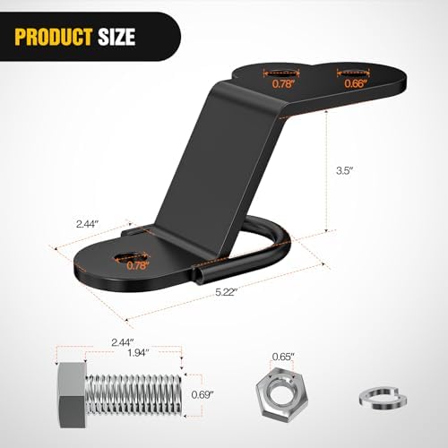 Nilight ATV UTV Three-Way Hitch Adapter Heavy Duty Lawn Mower Attachment | - Image 2