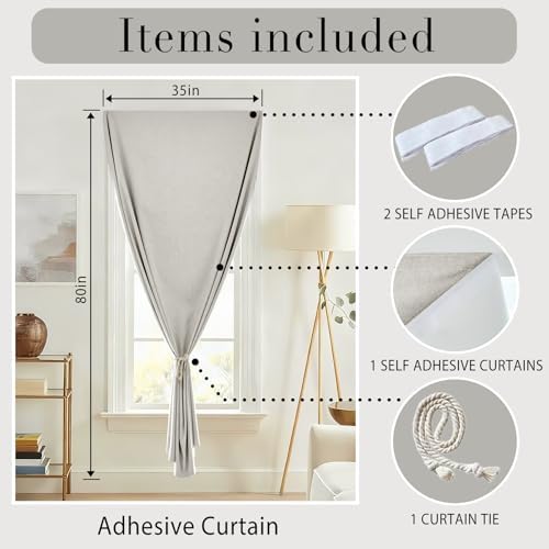 100% Blackout Self Adhesive Portable Curtains - Image 6