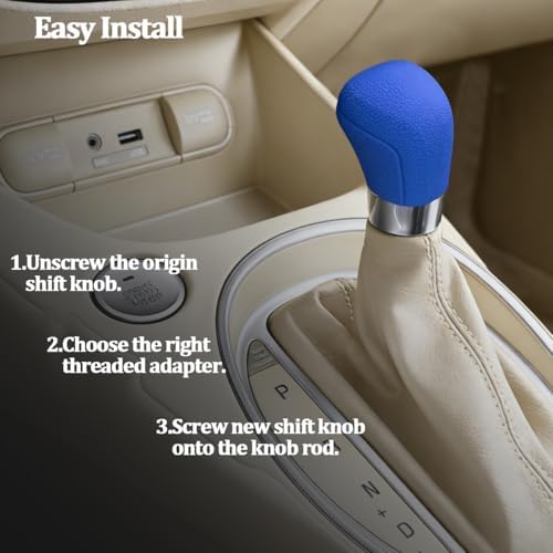 Car Gear Shift Knob Cover, Comfortable Silicone Anti-Skid Vehicle Shifter Stick - Image 4