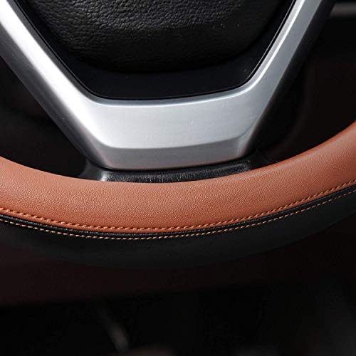 Valleycomfy Microfiber Leather Steering Wheel Cover Large-Size - Image 4