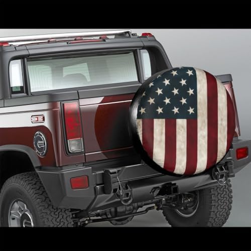 American Flag Spare Tire Cover, Universal Waterproof & Dustproof Wheel - Image 4
