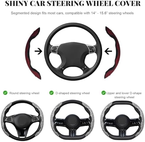 2 PCS Steering Wheel Cover, Segmented Car Wheel Covers - Image 2