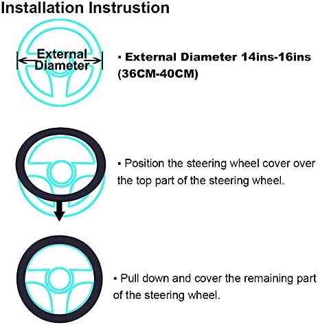 Pink Fuzzy Sheepskin Car Steering Wheel Cover - Image 6
