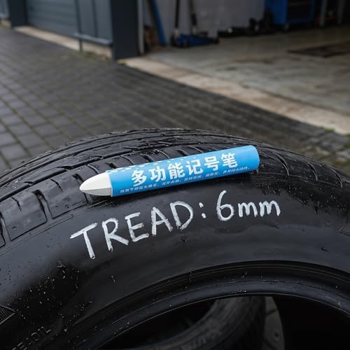 Beavorty 8pcs White Wax Tire Marker Pen - Image 7