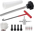 13PCS Tire Valve Stem Tool Kit Replacement Installation Set Black by Sandfren