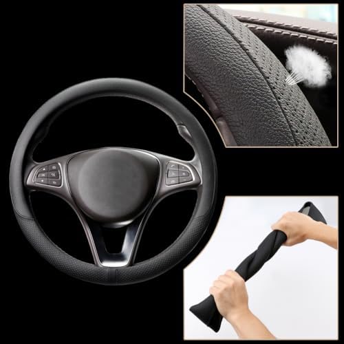COFIT Breathable Car Steering Wheel Cover 15 inch Auto Universal Leather Wrap - Image 3