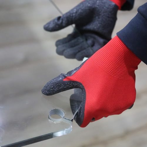 Evridwear Crinkle Latex Rubber Hand Coated Safety Work Gloves - Image 6