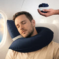CANDY CANE Inflatable Airplane Travel Pillow, Supports Head, Neck & Chin by CandyCane