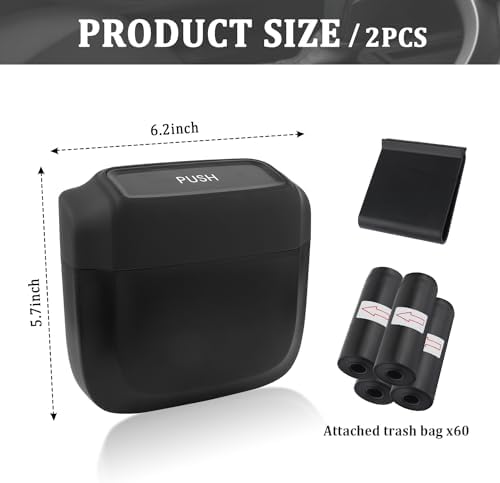IHOTDER 2PCS Car Trash Can - Image 2