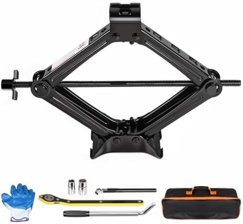 KROAK Scissor Jack Lift 2T, Car Jack Kit Tire Jack by KROAK
