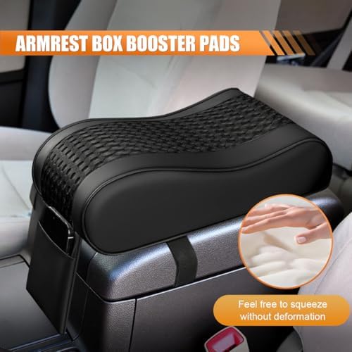 Leather Memory Foam Auto Center Console Armrest Pillow Pad - Image 3