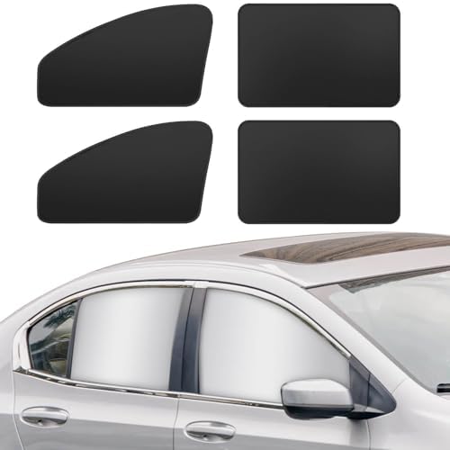 Silver Reflective Car Window Curtains by QZZYXYL