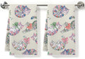 2 Pcs Colorful Cat Kitchen Towels, Cats Soft Absorbent Hand Tea Towel by ZHAMEN