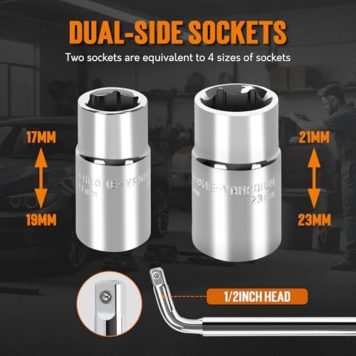 TONDA Telescoping Lug Wrench and 4 Way Lug Wrench - Image 4