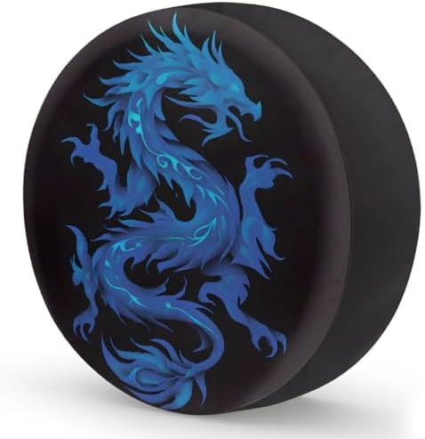 Blue Dragon Art Spare Tire Cover Dust-Proof Wheel Protector - Image 2