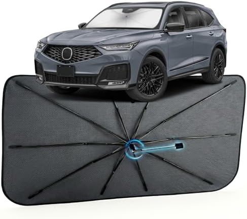 Windshield Sun Shade Umbrella for Acura MDX 2021-2026, 1:1 Fit Sunshade by MakeLifeBetter