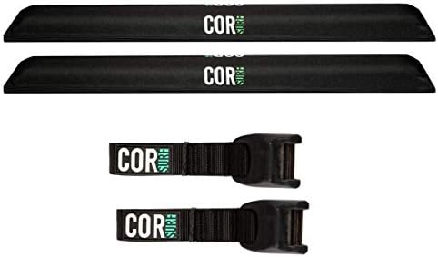 COR Surf Aero Roof Rack Pads, No-Scratch Tie Down Straps, 28in Wide 15ft by CORSurf