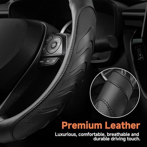 West Llama Car Steering Wheel Cover Anti-Slip, Sporty Design - Image 5