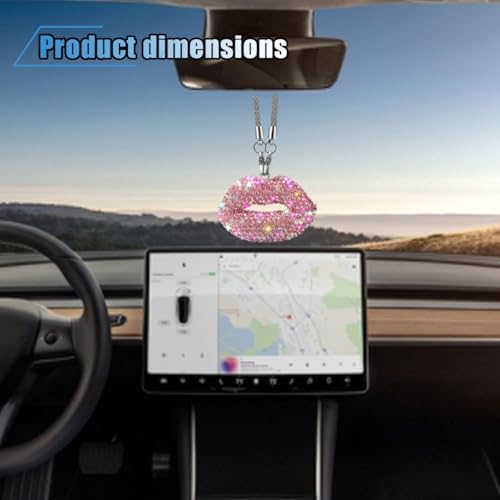 Bling Lip Diamond Car Hanging Accessories - Image 4