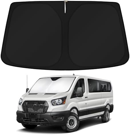 KUST Windshield Sun Shade for 2024 2025 2026 Ford Transit 350 Accessories by KUST